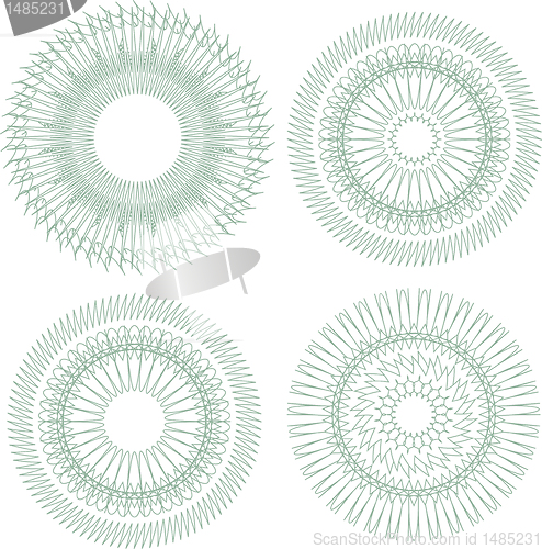 Image of pattern for currency, certificate or diplomas