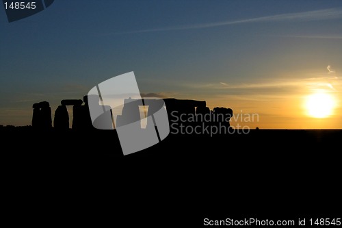 Image of Sunset at Stonehenge #2