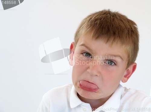 Image of boy making silly face