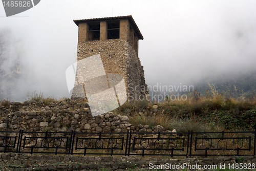 Image of Tower and clouds