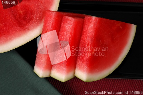 Image of Seedless watermelon cut in wedges