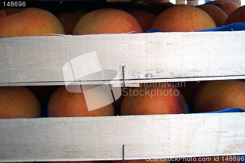 Image of cases of peaches