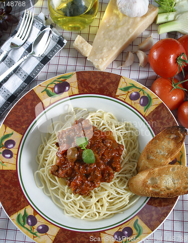 Image of pasta dish with elk meat sauce