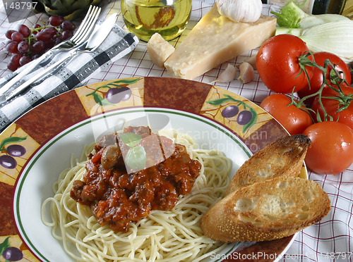 Image of pasta dish with elk meat sauce
