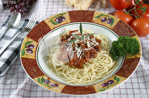 Image of pasta dish with elk meat sauce