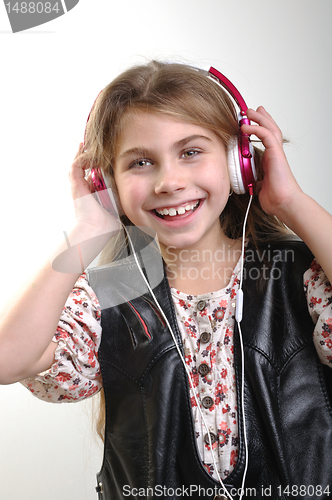 Image of girl listening to music