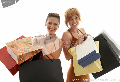 Image of shopping girls