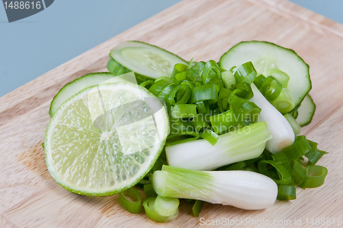 Image of Ingredients for salad