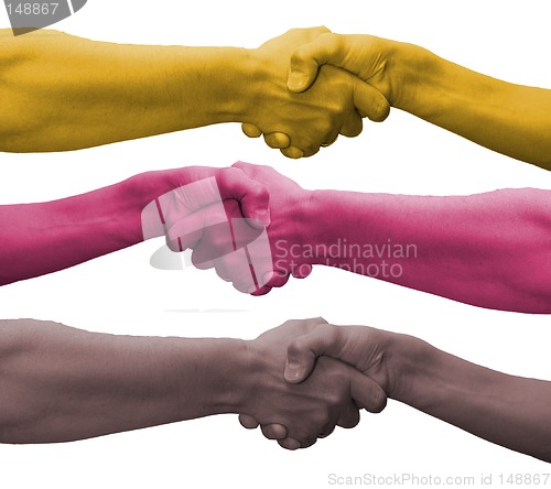 Image of coloured hands