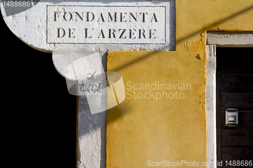 Image of Street plate in Venice