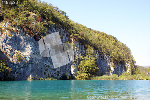 Image of Rock and lake