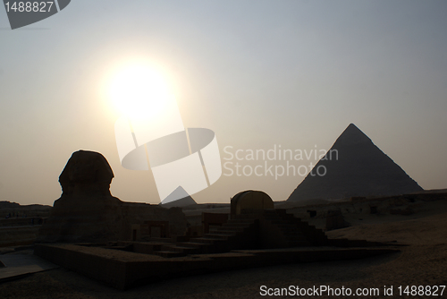 Image of Sun and sphinks