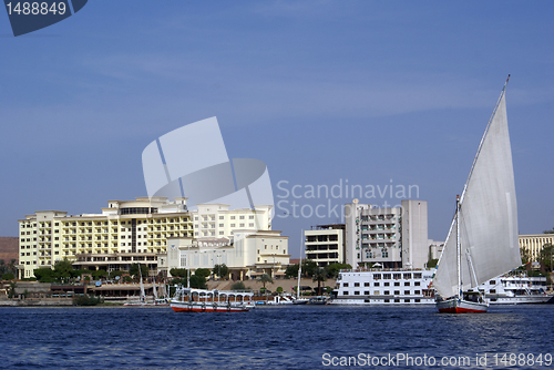 Image of Boats and hotel