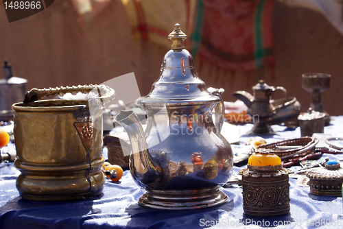 Image of Silver teapot