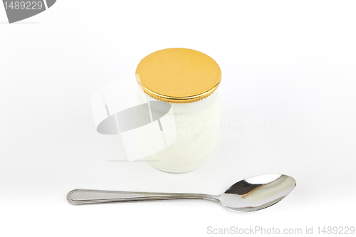 Image of Isolated fresh yogurt.