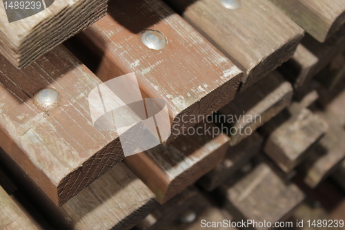 Image of wooden benches