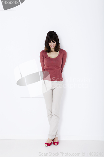Image of Beautiful woman standing