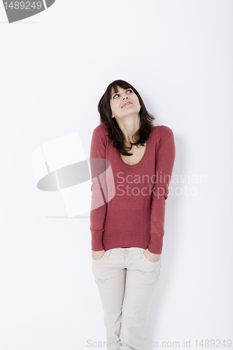 Image of Beautiful woman standing