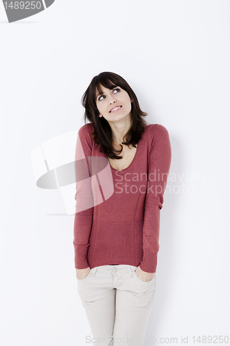 Image of Beautiful woman standing