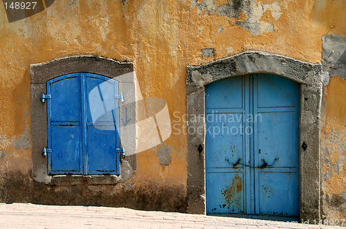 Image of Door and window of a provincial house