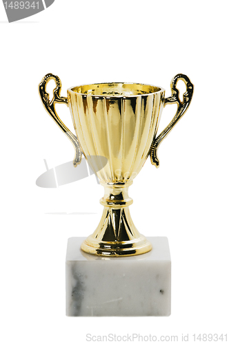 Image of Trophy isolated on white background 