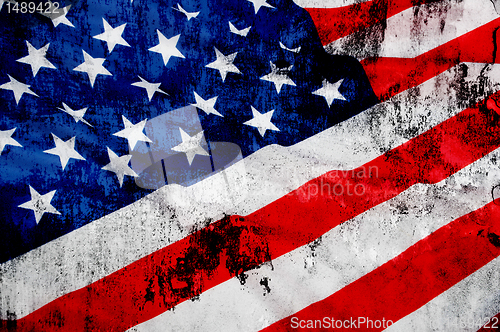 Image of Grungy USA Flag