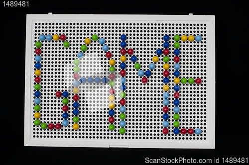 Image of Text Game on child mosaic