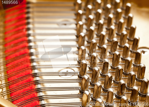 Image of Piano strings in macro