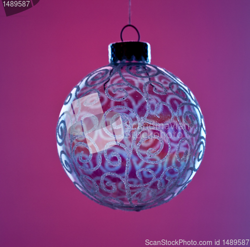 Image of Round Glass Christmas decoration