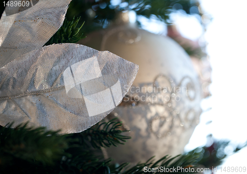 Image of Decorated christmas tree in home