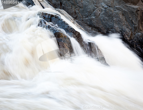 Image of Great Falls Washington at dusk