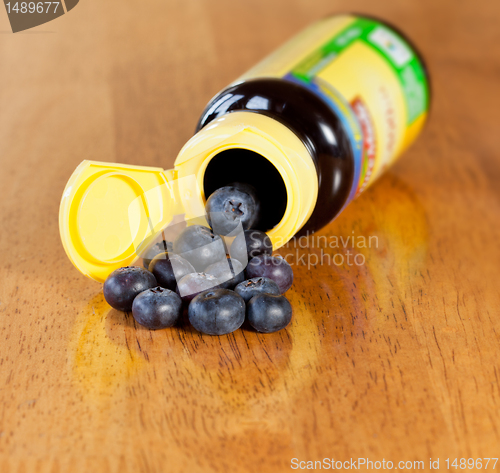 Image of Blueberries in drug bottle