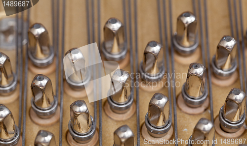 Image of Piano strings in macro