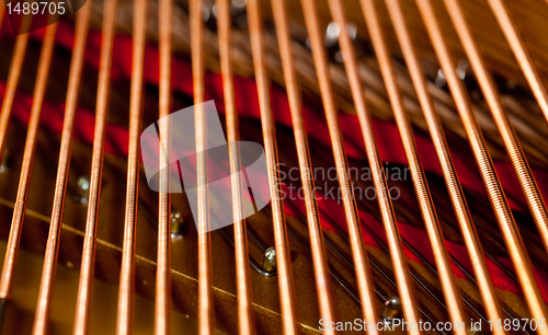 Image of Piano strings in macro