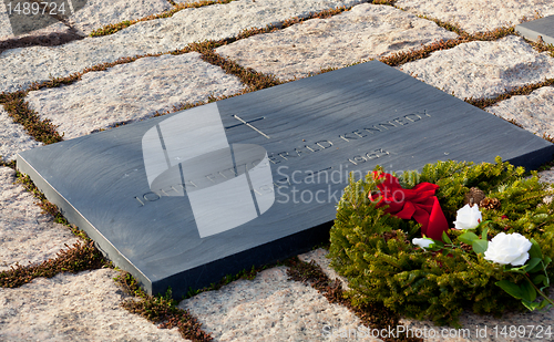 Image of Christmas wreath by JFK memorial