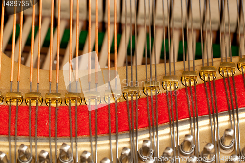 Image of Piano strings in macro