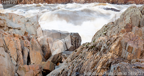 Image of Great Falls Washington at dusk