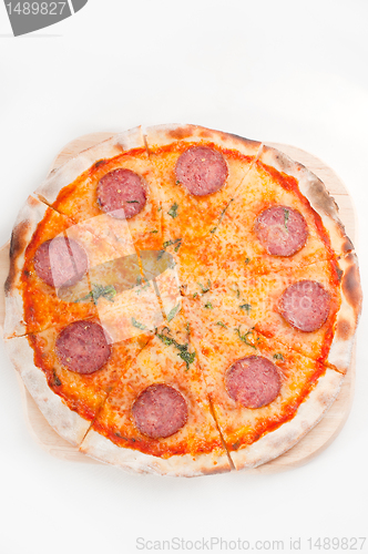 Image of Italian original thin crust  pepperoni pizza