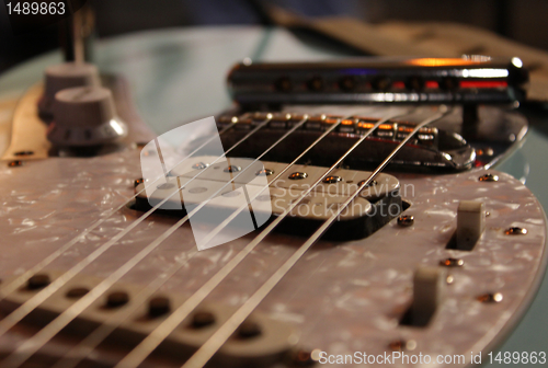 Image of electric guitar close up