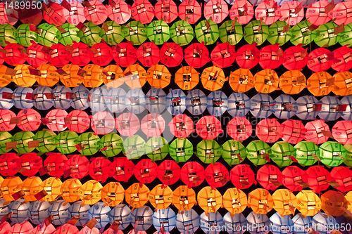 Image of Colorful paper lanterns