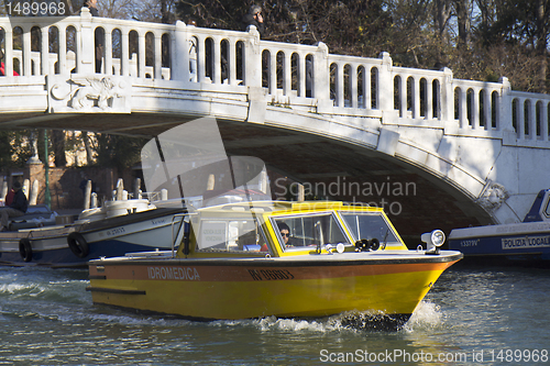 Image of Medical boat.