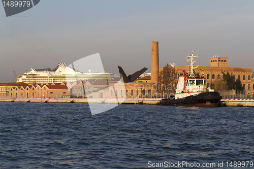 Image of Tugboat moored