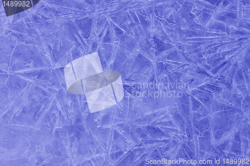 Image of blue abstract ice texture