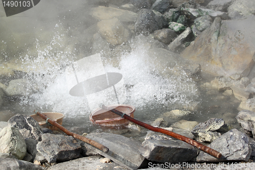 Image of Boiling eggs and hot spring