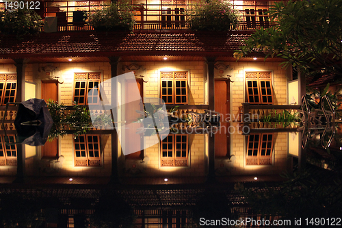 Image of Hotel at night