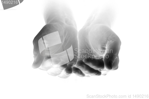 Image of Hands ask the charity from foto watcher