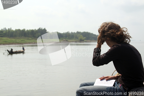 Image of Girl on the boat