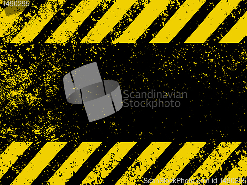 Image of A grungy and worn hazard stripes texture. EPS 8