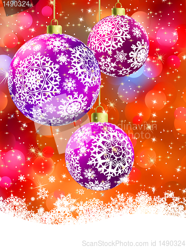 Image of Merry christmas card. EPS 8
