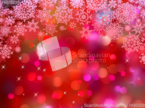 Image of Purple background with snowflakes. EPS 8